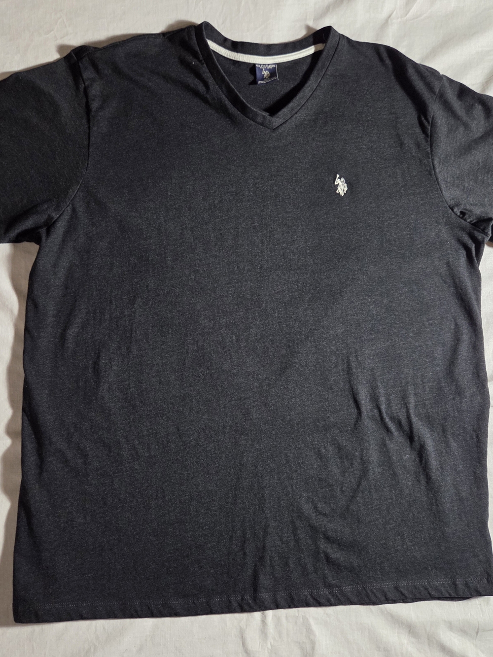 U.S. Polo Assn. Men's V-Neck Crew Tee - Black